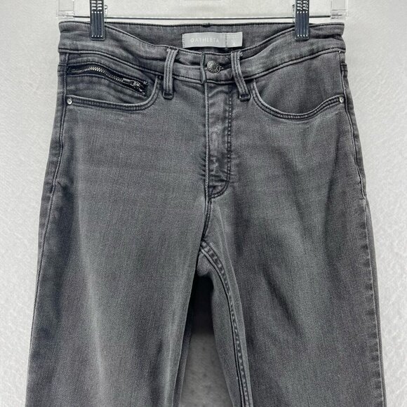 Athleta Jeans Womens Size 4 Sculptek Skinny Mid Rise Light Washed Denim Gray - Picture 3 of 10
